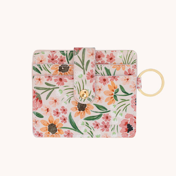 Honeysuckle Floral Keychain Wallet