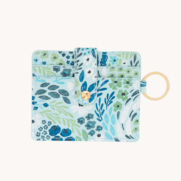 Waterfall Floral Keychain Wallet