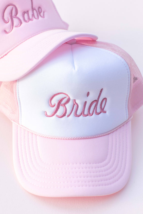 Embroidered Bride Trucker Hat Cap
