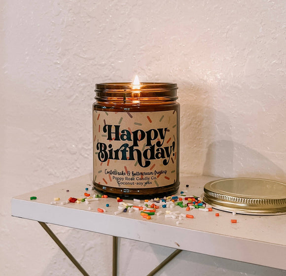 Happy Birthday! Cake scented 8 oz Candle