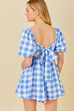 Plaid Print Romper