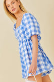 Plaid Print Romper