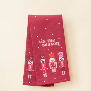 Tis The Season Nutcracker Tea Towel