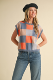 Checkered Sweater Vest