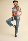 Checkered Sweater Vest