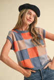 Checkered Sweater Vest