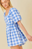 Plaid Print Romper