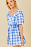 Plaid Print Romper